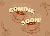 Cafe Coming Soon Postcard Image Preview