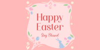 Blessed Easter Greeting Twitter post Image Preview