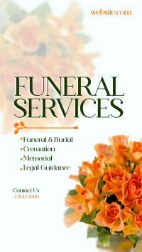 Funeral Flowers Facebook story Image Preview