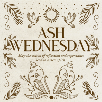 Rustic Ash Wednesday Instagram post Image Preview