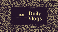 Hearts Daily Vlog YouTube cover (channel art) Image Preview