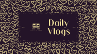 Hearts Daily Vlog YouTube Banner Image Preview