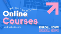 Online Courses Enrollment Facebook event cover Image Preview