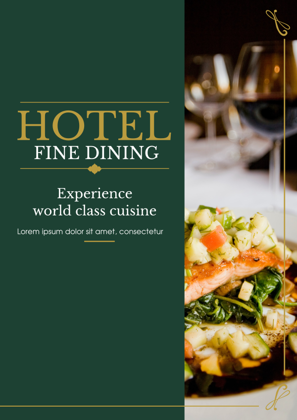 Hotel Fine Dining Flyer Design Image Preview