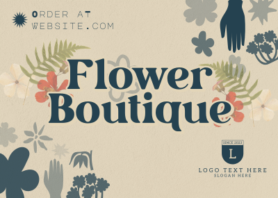 Quirky Florist Service Postcard Image Preview