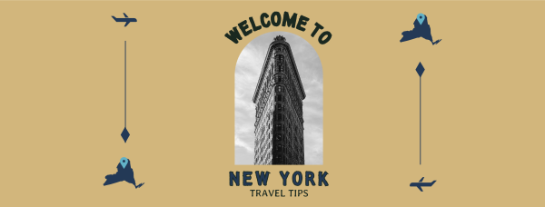 New York Travel  Facebook Cover Design Image Preview