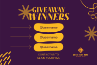 Congratulations Giveaway Winners Pinterest Cover Image Preview