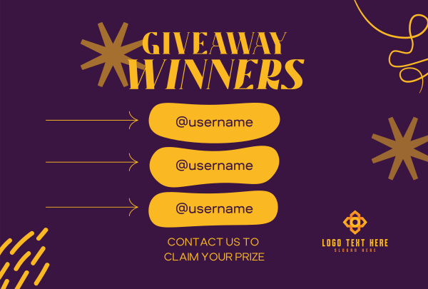 Congratulations Giveaway Winners Pinterest Cover Design Image Preview