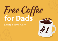 Father's Day Coffee Postcard Design