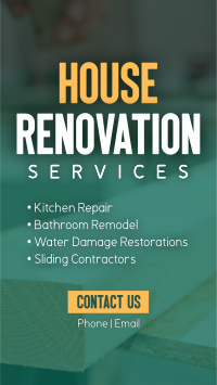 House Renovation Facebook story Image Preview