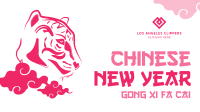 New Year Tiger Illustration Zoom Background Image Preview