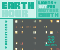 Mondrian Earth Hour Reminder Facebook post Image Preview