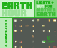 Mondrian Earth Hour Reminder Facebook Post Preview