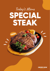 Special Steak Poster Design