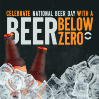 Beer Below Zero Instagram Post Design