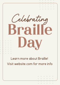 International Braille Day Poster Design