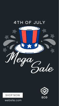 Festive Sale for 4th of July Facebook story Image Preview