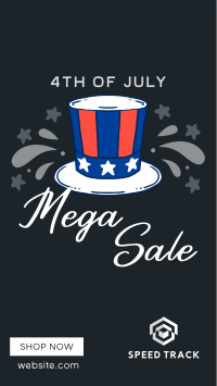 Festive Sale for 4th of July Facebook story Image Preview