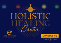 Holistic Healing Center Postcard Design