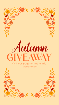 Autumn Giveaway Post TikTok Video Preview