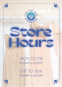 Sophisticated Shop Hours Flyer Image Preview