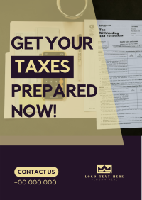 Prep Your Taxes Flyer Design