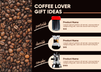 Coffee Gift Ideas Postcard Design