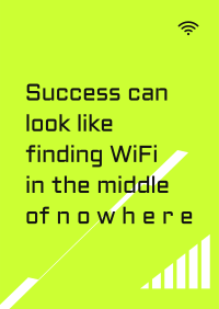 WIFI Motivational Quote Poster Image Preview