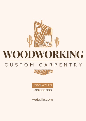 House Woodworking Poster Image Preview