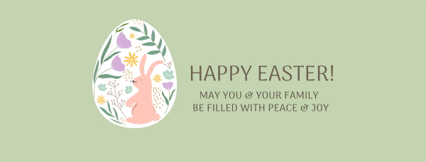 Colorful Easter Egg Facebook Cover Design Image Preview