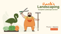 Uncle's Landscaping Facebook Event Cover Design