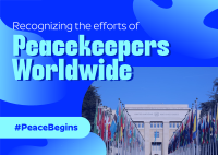 International Day of United Nations Peacekeepers Postcard Image Preview