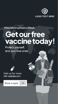 Free Vaccine Shots Instagram Story Design