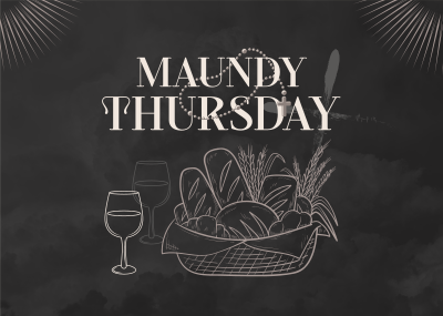 Maundy Thursday Supper Postcard Image Preview