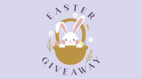 Easter Bunny Giveaway Facebook Event Cover Design