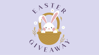 Easter Bunny Giveaway Facebook event cover Image Preview