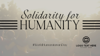 Simple Humanitarian Day Animation Design