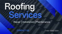 Geometric Roofing Services Animation Design