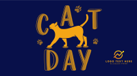 Happy Cat Day Animation Design