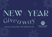 New Year Giveaway Postcard Image Preview