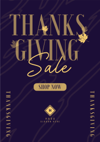 Thanksgiving Autumn Shop Sale Poster Image Preview