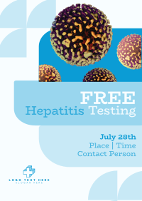 Geometrical Hepatitis Testing Flyer Image Preview