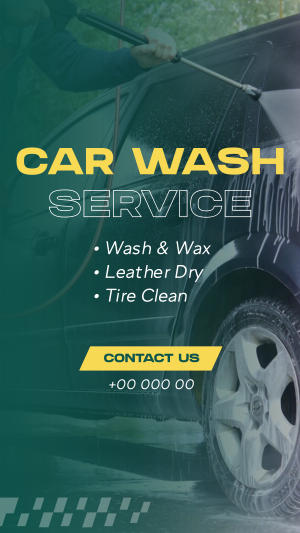 Professional Car Wash Service Facebook story Image Preview