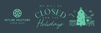 Closed for the Holidays Twitter Header Image Preview