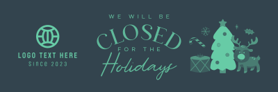 Closed for the Holidays Twitter header (cover) Image Preview