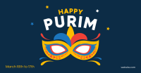 Purim Mask Facebook Ad Design
