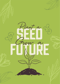 Earth Day Seed Planting Poster Image Preview