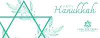 Floral Hanukkah Star Facebook cover Image Preview