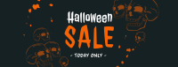 Halloween Skulls Sale Facebook Cover Design
