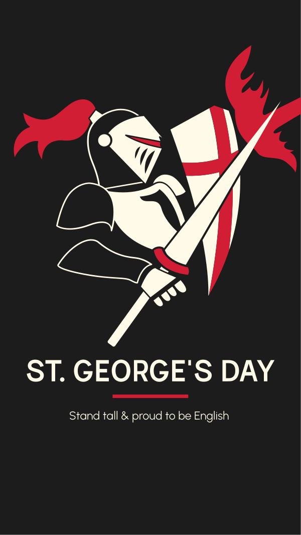 St. George's Battle Knight Instagram Story Design Image Preview